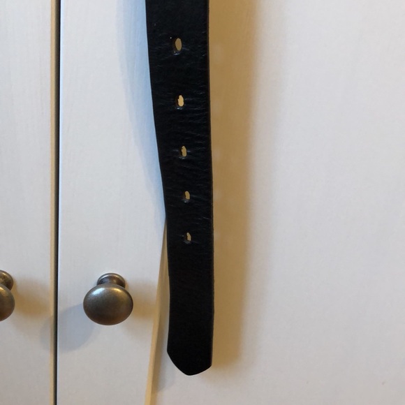 Genuine Italian leather black belt - Picture 3 of 4
